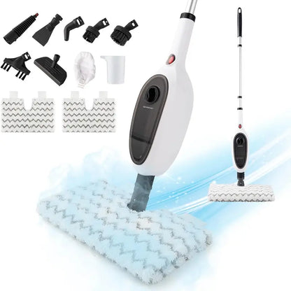 Steam Mop,Floor Steamers for Hardwood and Tile, 10-In-1 Detachable Multi-Purpose Cleaning,7M Cord,Suitable for Bedroom、Living Room,Carpets、Sofas, Electric Mop