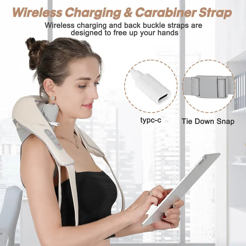 Massage Tool, Shoulder and Neck Massager, Wireless Use, Type-C Charging, Imitation Human Hand Design, Beauty and Personal Care, Household Appliances, Fitness and Relaxation, Massage Obliques, Lumbar, Thighs, Ideal Gift, Best Gift, Hot Sale, Cost-Effective