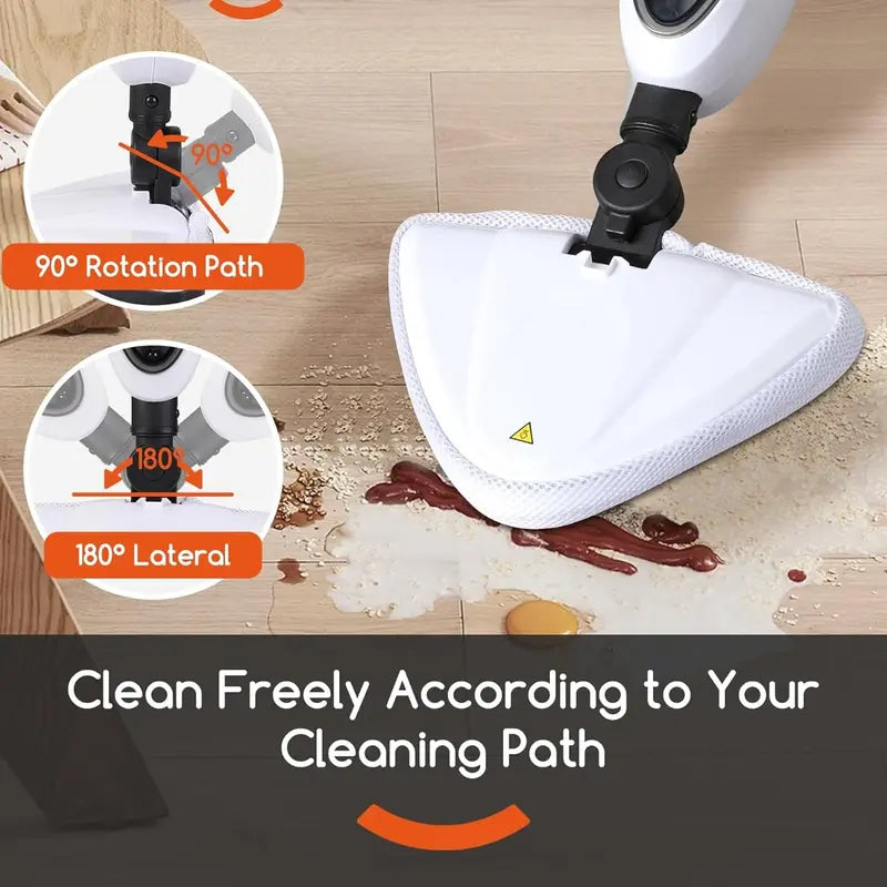 Steam Mop,Floor Steamers for Hardwood and Tile, 10-In-1 Detachable Multi-Purpose Cleaning,7M Cord,Suitable for Bedroom、Living Room,Carpets、Sofas, Electric Mop