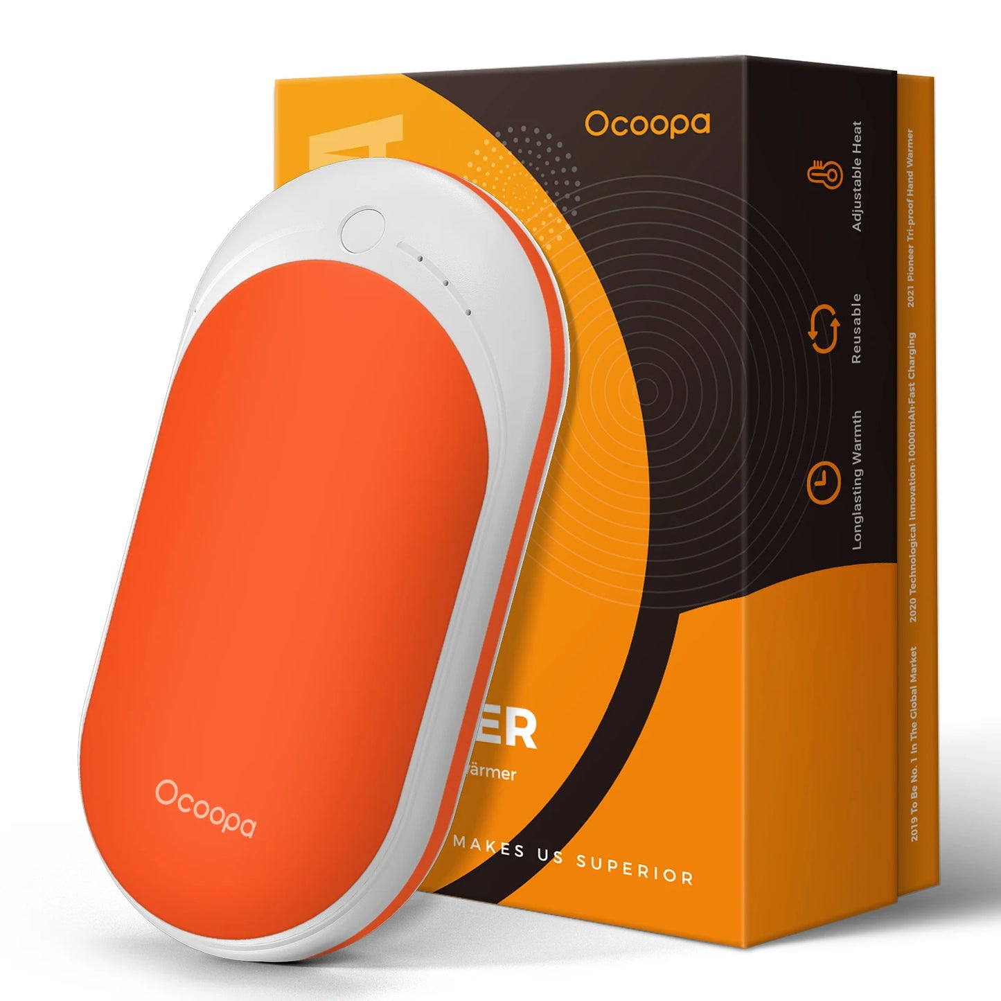 Ocoopa-Electric Portable Pocket Heater, Rechargeable Hand Warmers, 5200Mah